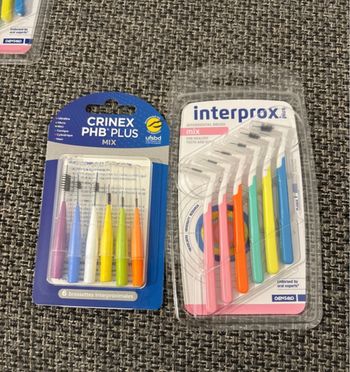 Lot de 2 boîte de Brossette interdentaires Multi taille
