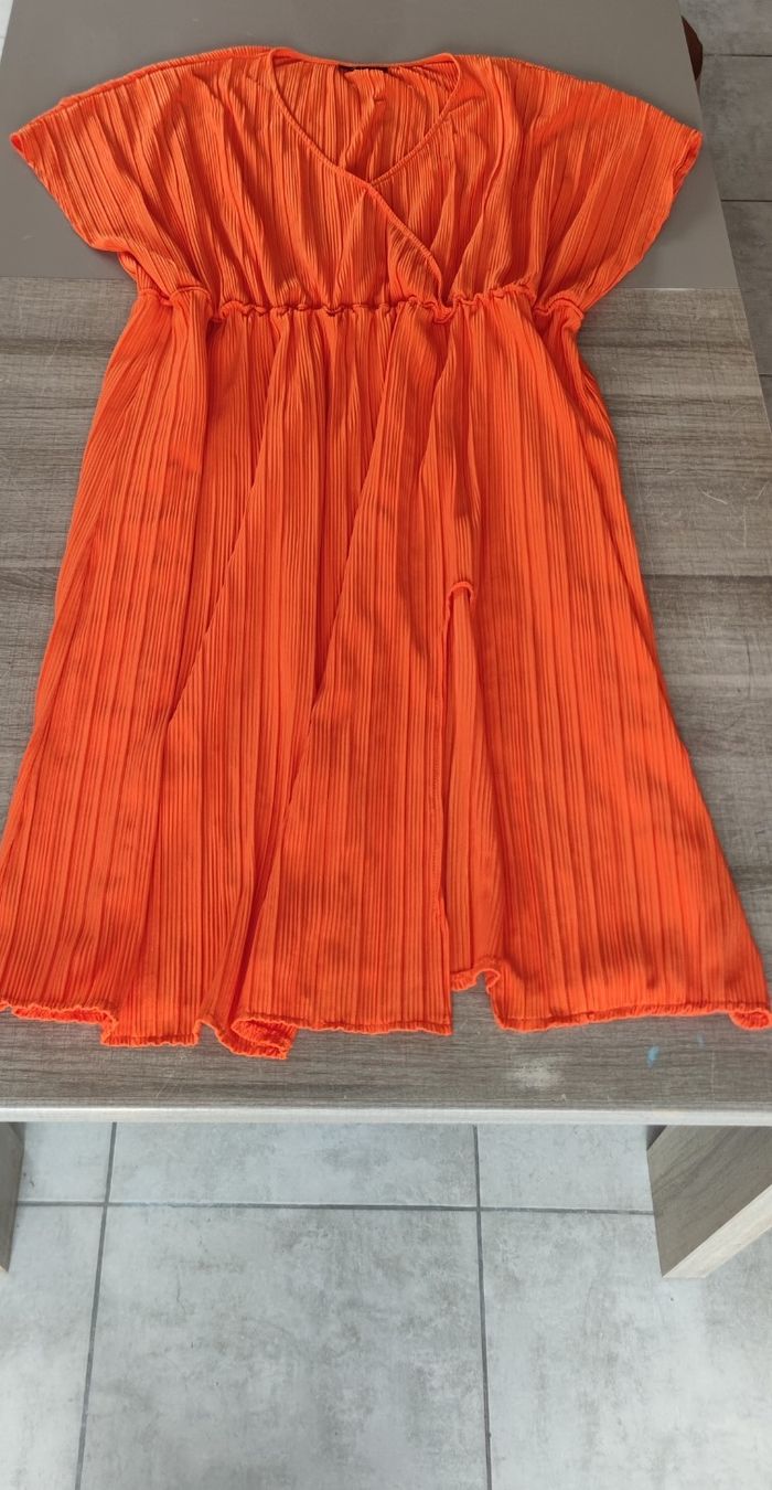 Robe orange marque Kiabi taille 50-52 pour femme - photo numéro 5