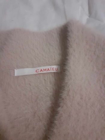 Manteau  fourrure beige