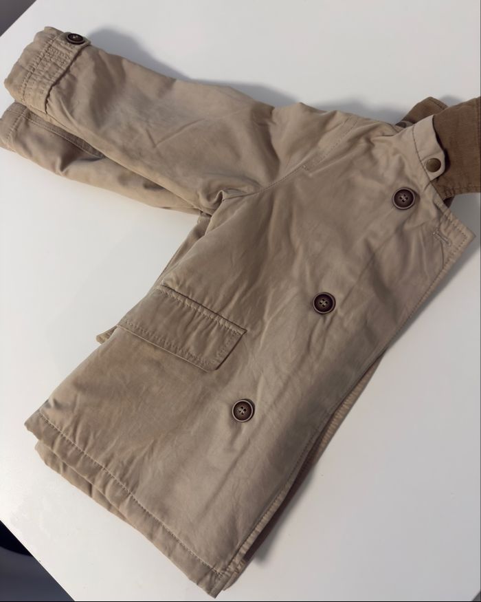 Zara Baby – Manteau Beige – 3/4 ans (104 cm) – Doublé chaud - photo numéro 3