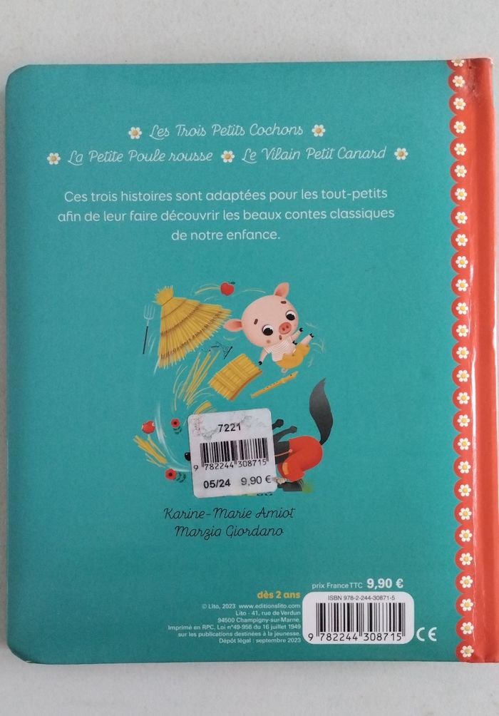 Livre enfant : 3 contes pour les tout petits. - photo numéro 2