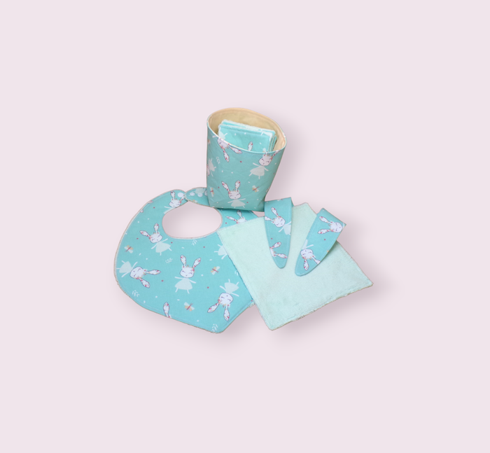 ensemble bébé en coton doublé d'éponge bambou, cadeau de naissance, kit naissance