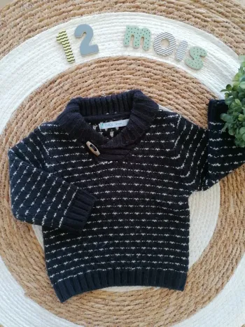 Pull bleu marine - Gémo - 12 mois