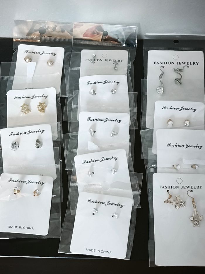 Boucles d'oreilles fantaisie - photo numéro 1