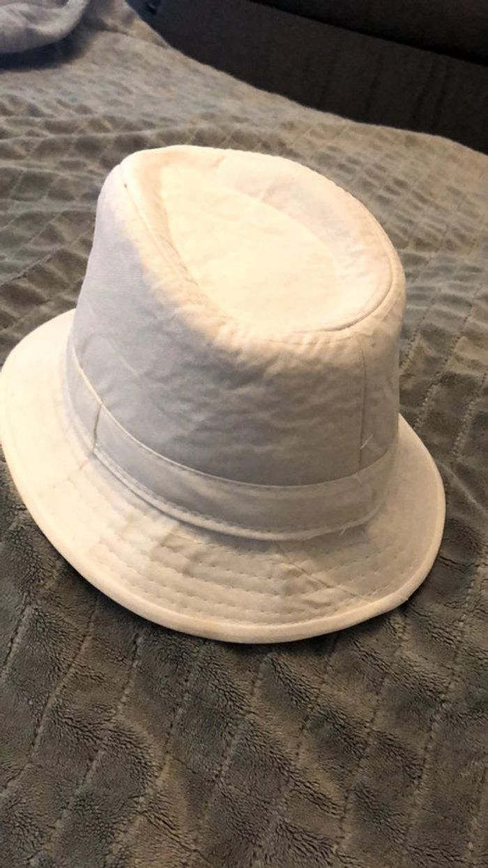Chapeau blanc enfant tout de tête 49 cm - photo numéro 4