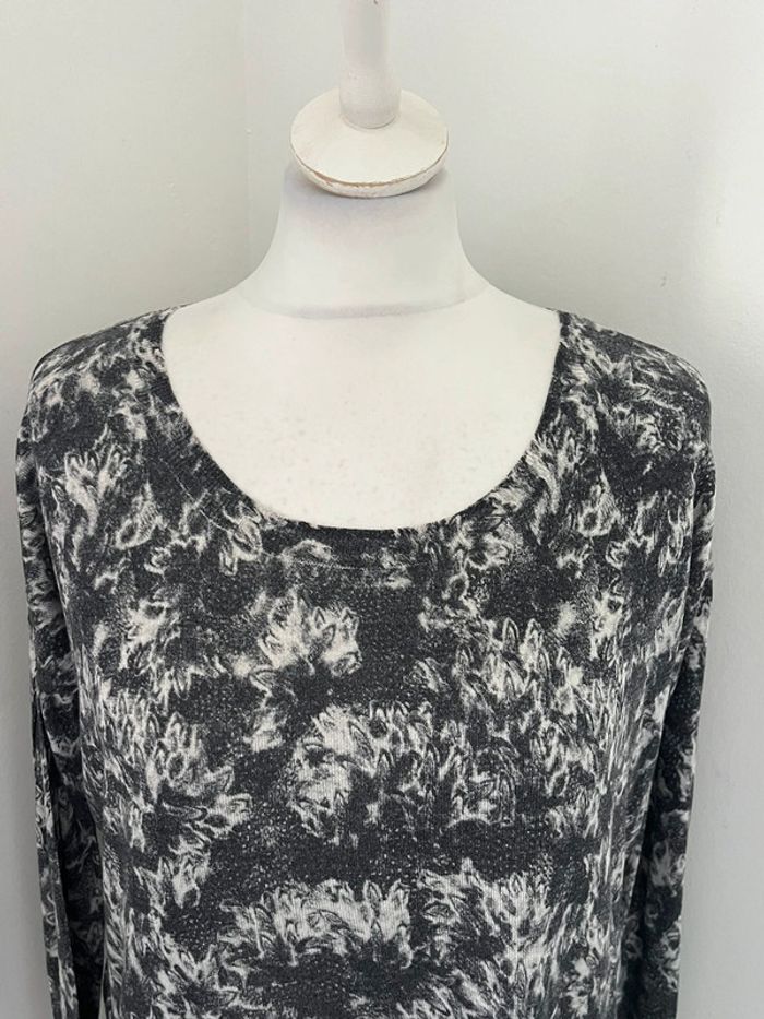 Pull fin en soie à motifs The Kooples S - photo numéro 3