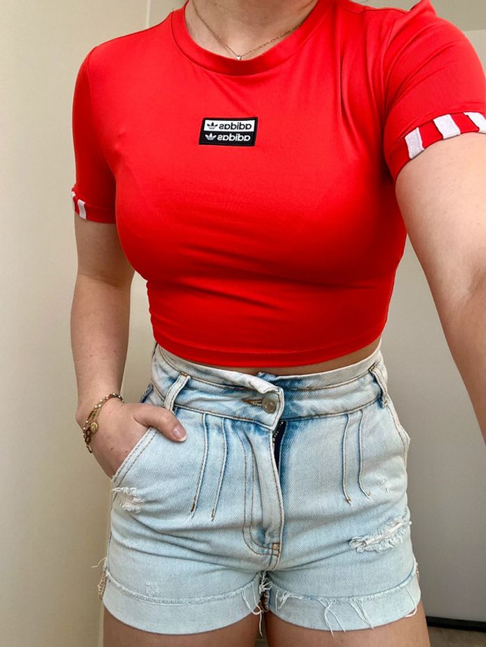 Haut Adidas Rouge
