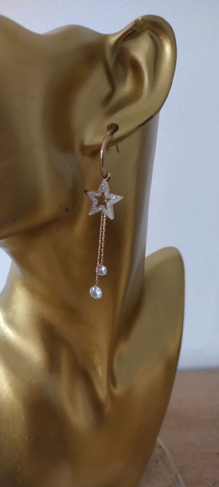 Boucles d'oreilles étoiles - photo numéro 3