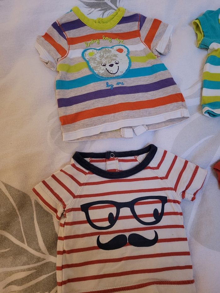 Lot 4 t-shirt 1 mois - photo numéro 3