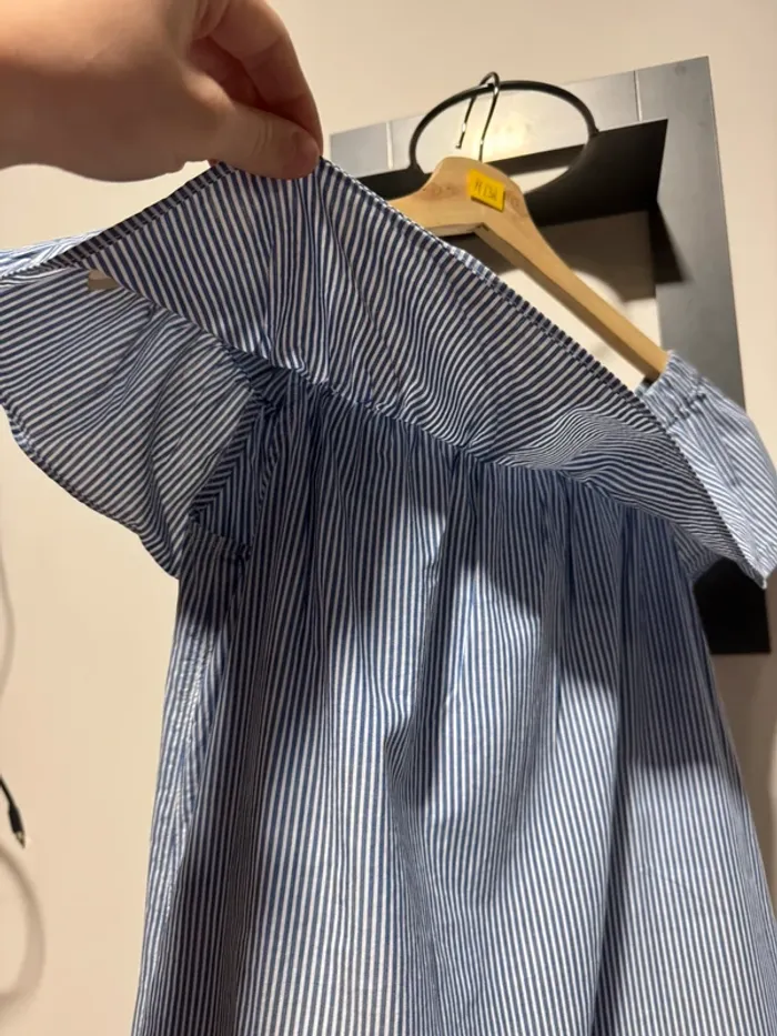 Tops rayé blanc et bleu bizzbee M - photo numéro 2