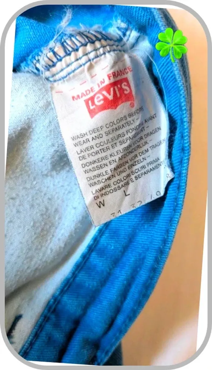 Jeans Levi's Vintage femme 40 Made in France - photo numéro 7