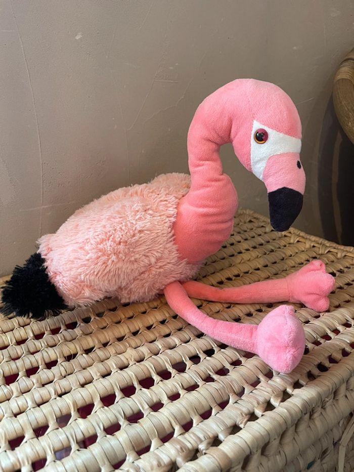 Grande peluche Flamand rose - photo numéro 2