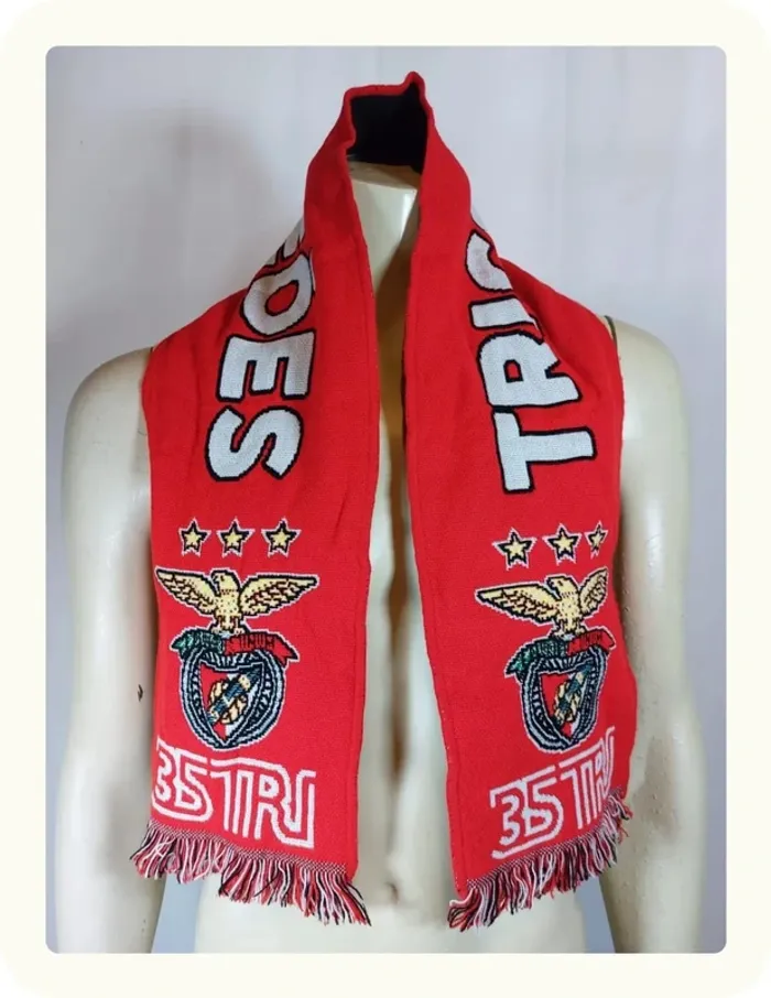 Écharpe Football Benfica Tricampeoes