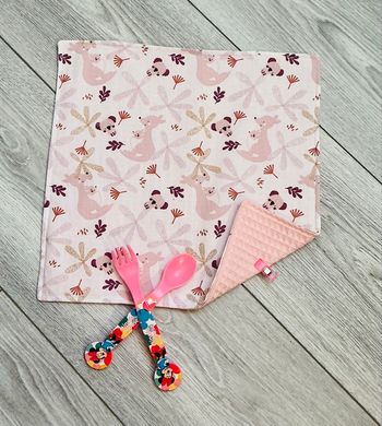 Serviette de cantine 30X30 kangourou 