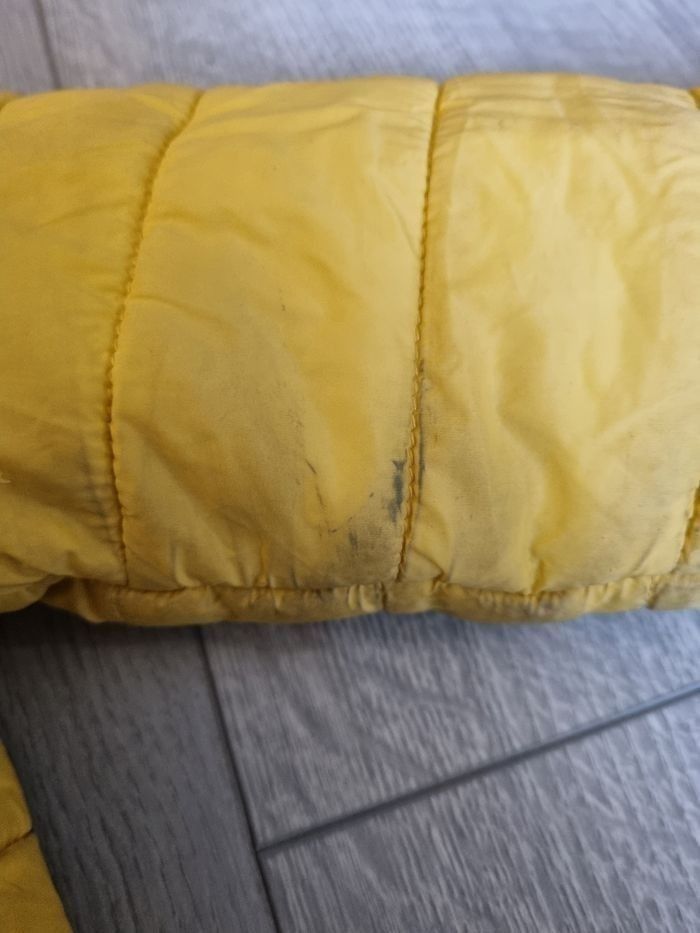 ​Doudoune Réversible Bébé Garçon Taille 12 mois Jaune et Marine Mini Boy Tape a l oeil Tres Bonne  Etat - photo numéro 3