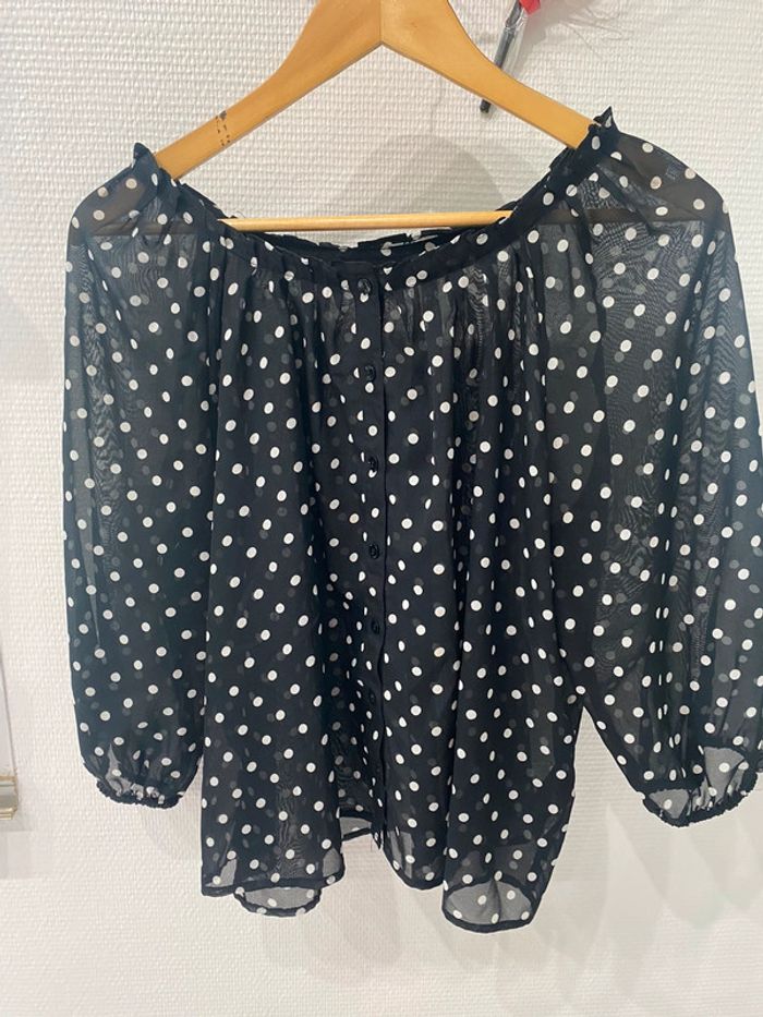 Chemisier noir à poids