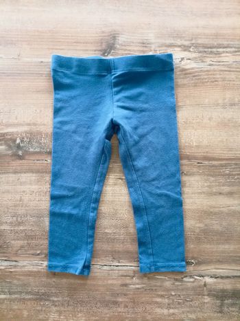 Legging court bleu 6 ans