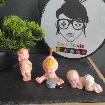 Lot Figure Figurine Toy Galoob El Greco Magic Babies Bébés Chaire Skin Vintage