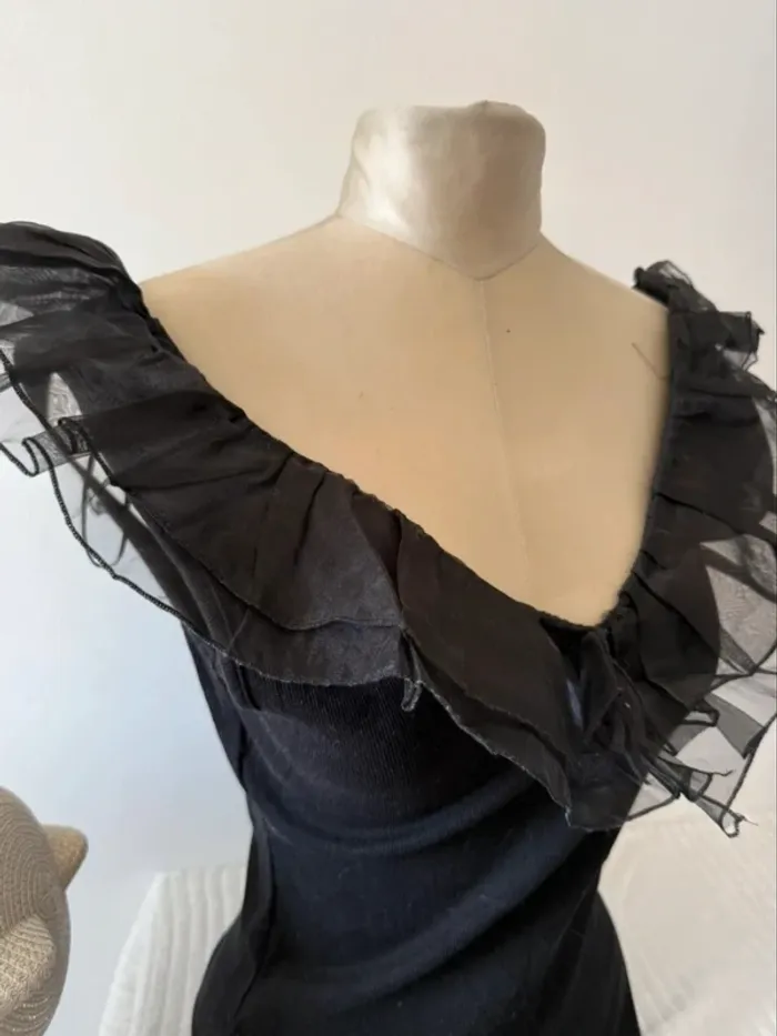 Body noir Amisu avec froufrou – Taille XL - photo numéro 2