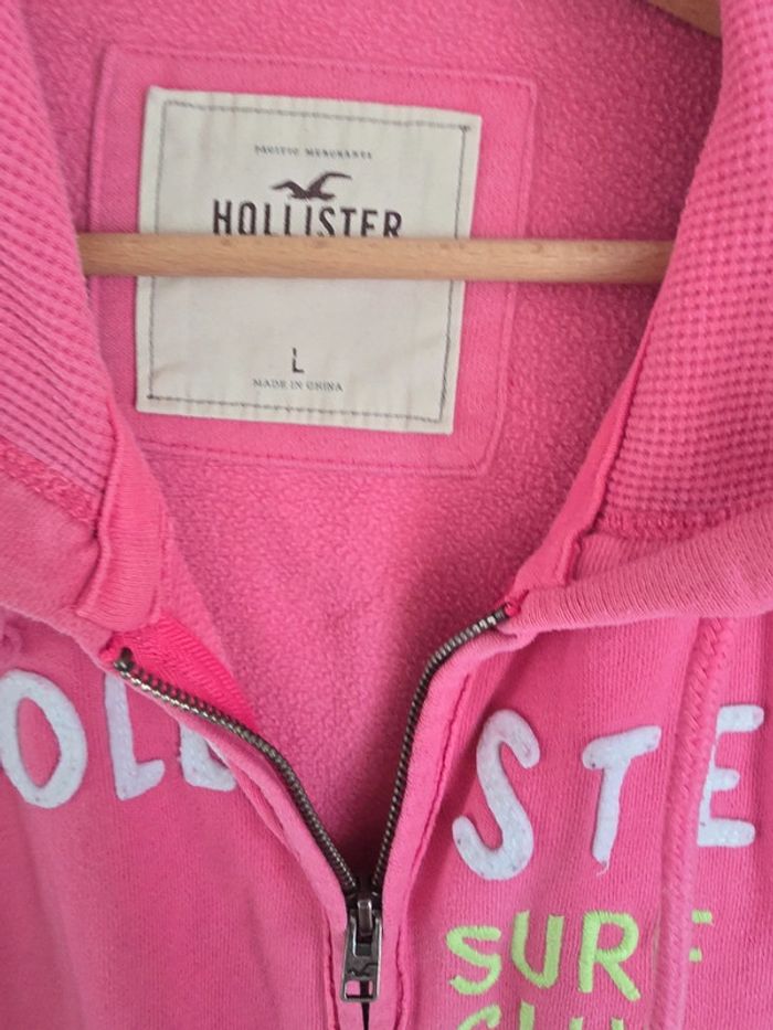 Veste zip hollister rose - photo numéro 2