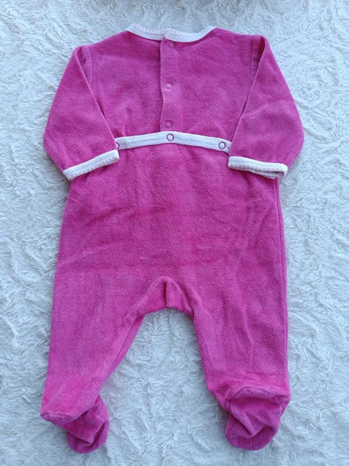 Pyjama grenouillère velours Fille 3 mois Minnie lovely little lady Disney Baby - photo numéro 8