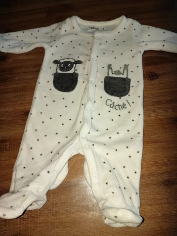 Pyjama une pièce blanc