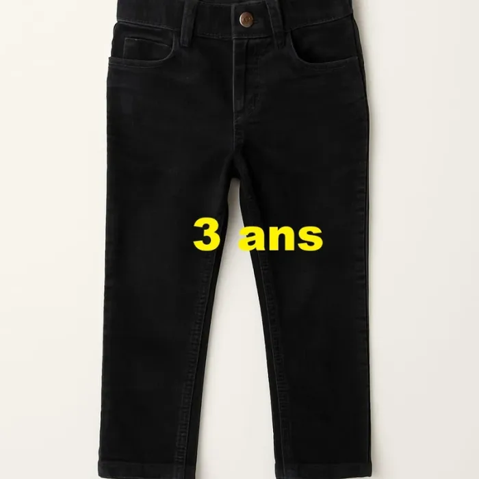 Pantalon en velours noir Kid's Graffiti Taille 3 ans