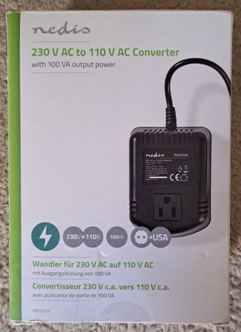 Convertisseur Nedis Poco105 230v vers 110v