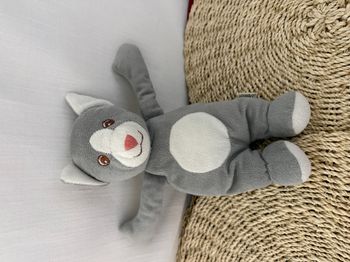 Doudou chat gris blanc BESTEVER 2010