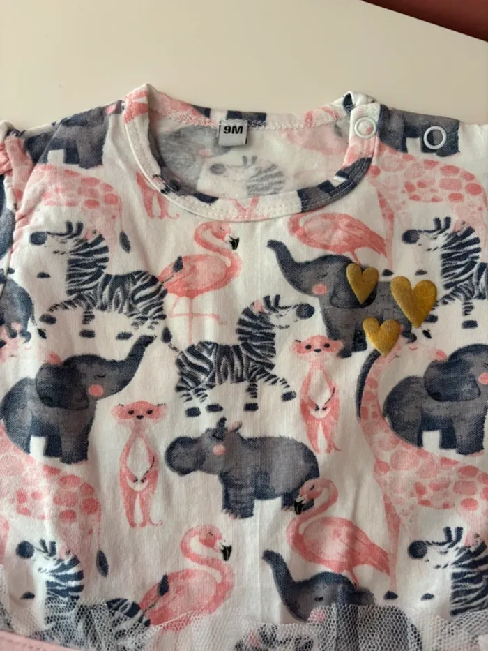 Robe motifs animaux tulle 9M - photo numéro 3