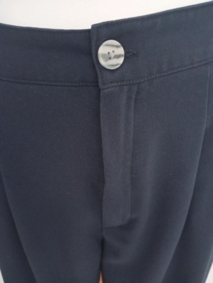 In Extenso - Pantalon large taille 38 | bleu marine - photo numéro 7