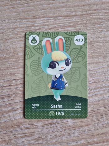 Carte Amiibo Animal Crossing série 5 n°433 Alix/Sasha
