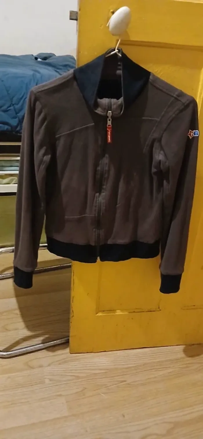 Gilet réversible marron,noir - photo numéro 5
