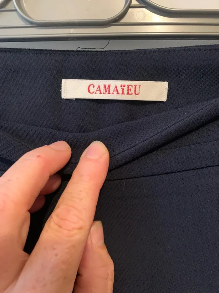 Pantalon cigarette marine Camaïeu - photo numéro 3