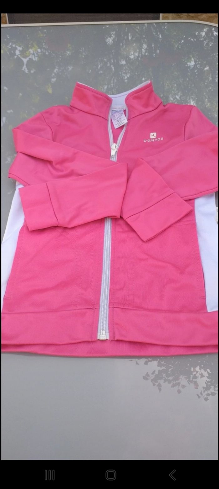 Veste de sport rose et blanche/ Domyos - photo numéro 5