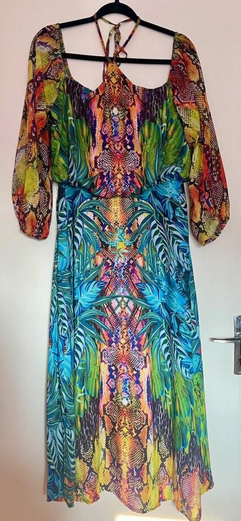 Robe body flirt imprimé tropical