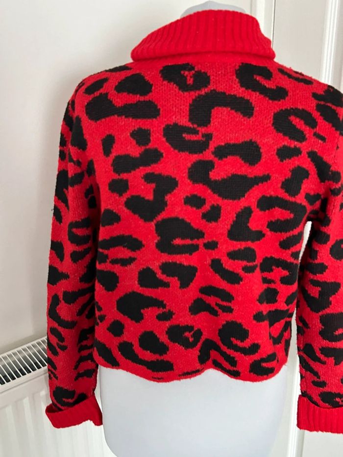 Pull Colynn rouge noir style Ladybug - photo numéro 2
