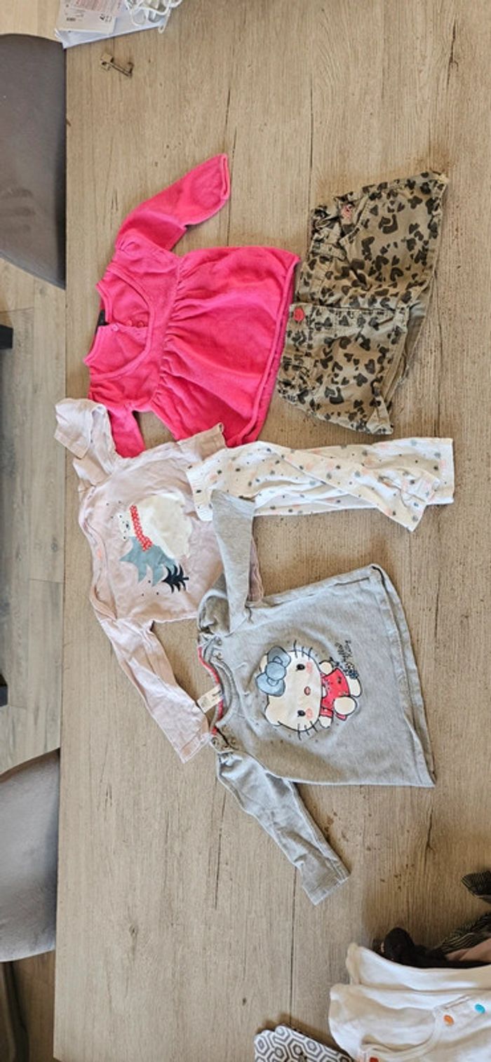 Lot de 15 vêtements fille hiver, 9 mois - photo numéro 7