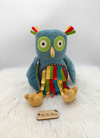 Peluche doudou Chouette Hibou Carnaval Owl Carnival Jellycat