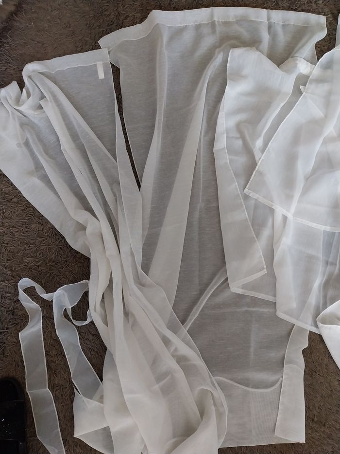 Lot de rideaux voilages vintage - photo numéro 2