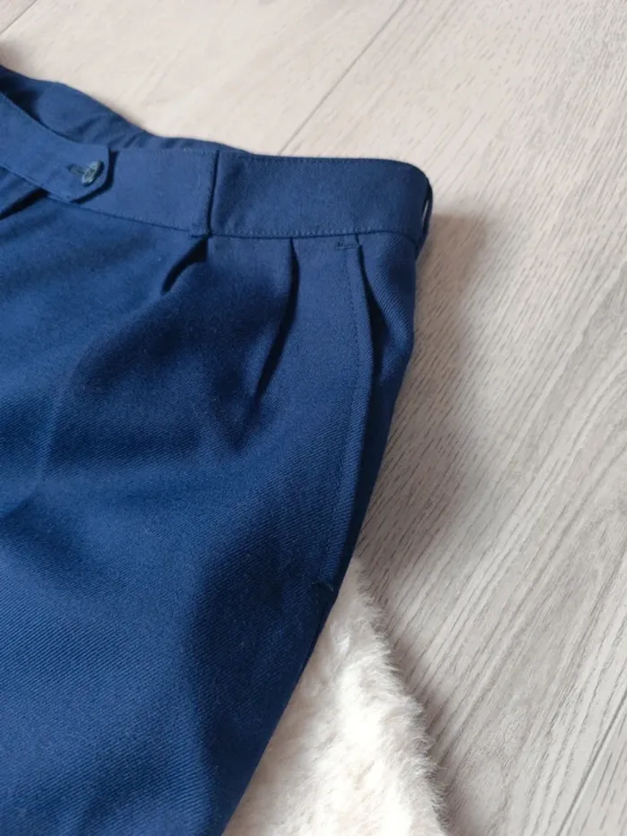 Pantalon droit bleu marine – coupe classique – T. 36/38 - photo numéro 2
