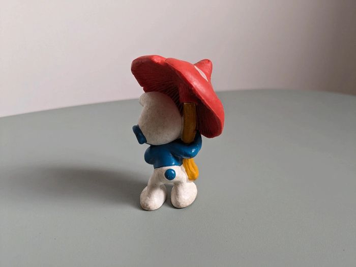 Figurine Schtroumpf champignon vintage années 80 - photo numéro 2