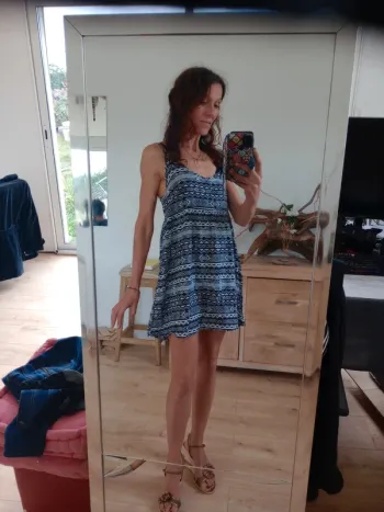 Robe d’été 36  fluide à motifs géométriques c87