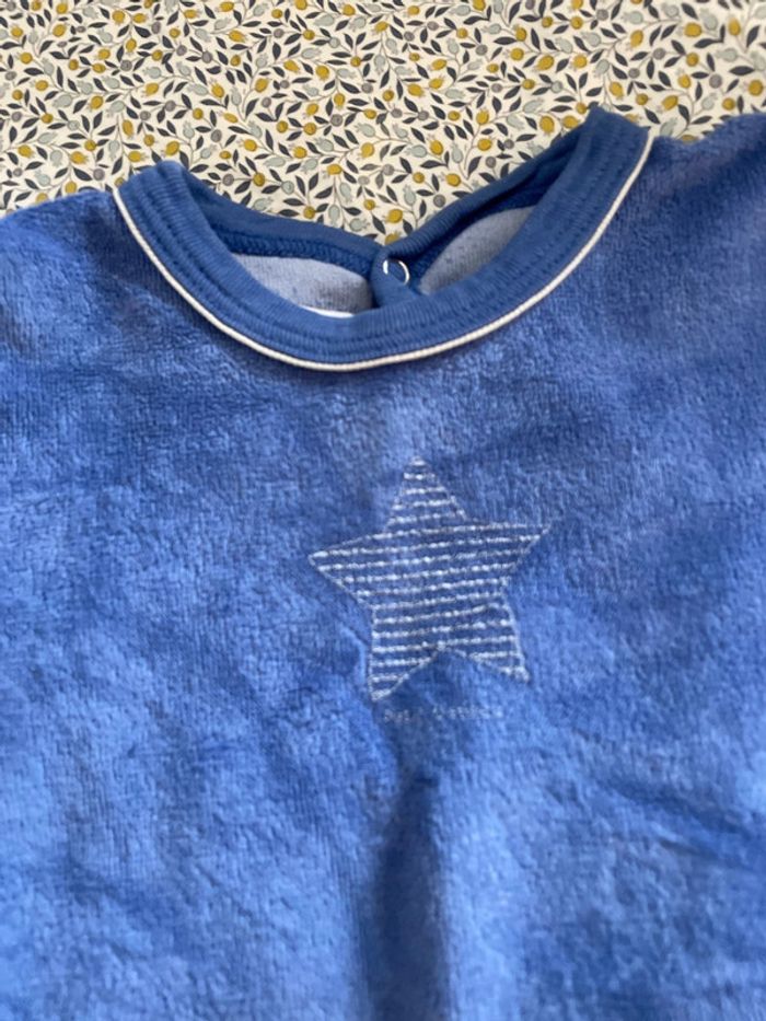 Pyjama velours Petit Bateau 6 mois - photo numéro 2