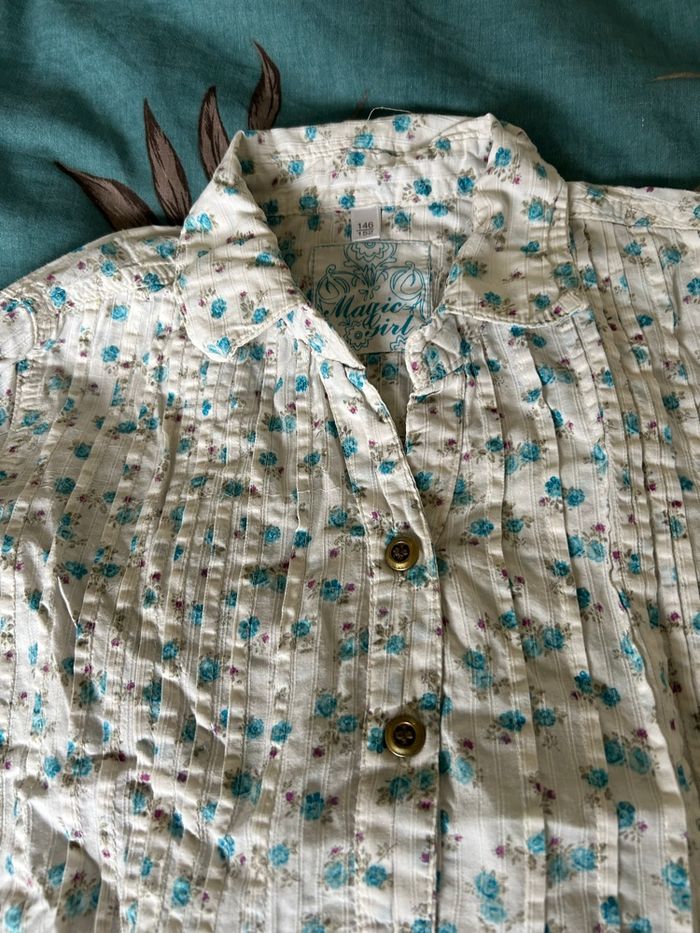 Chemise manches longues à fleurs Magic girl 11 ans / 12 ans - photo numéro 2