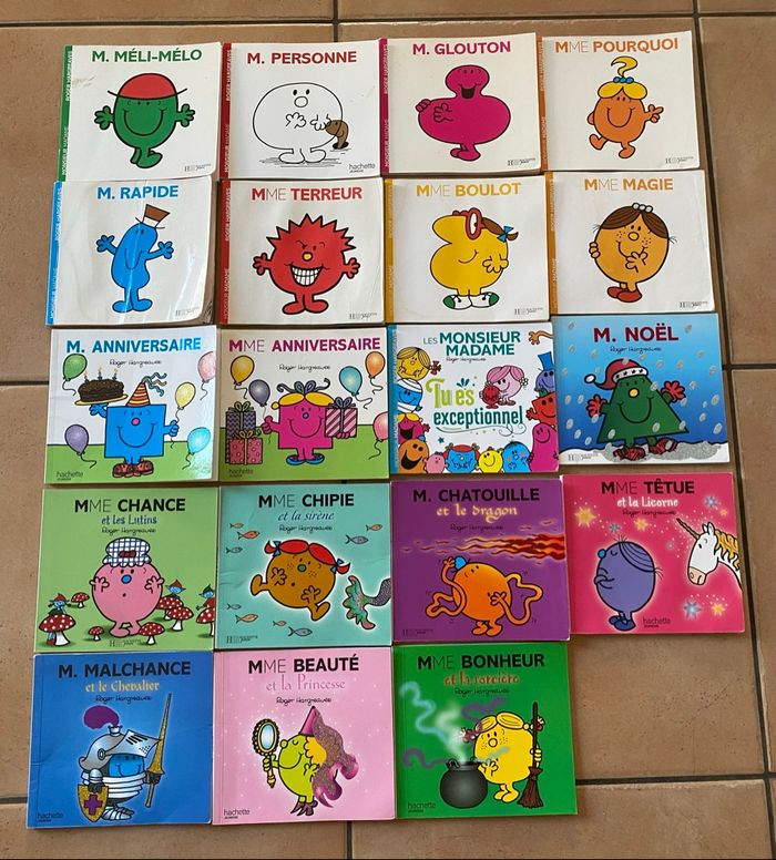 Lot livres Monsieur Madame