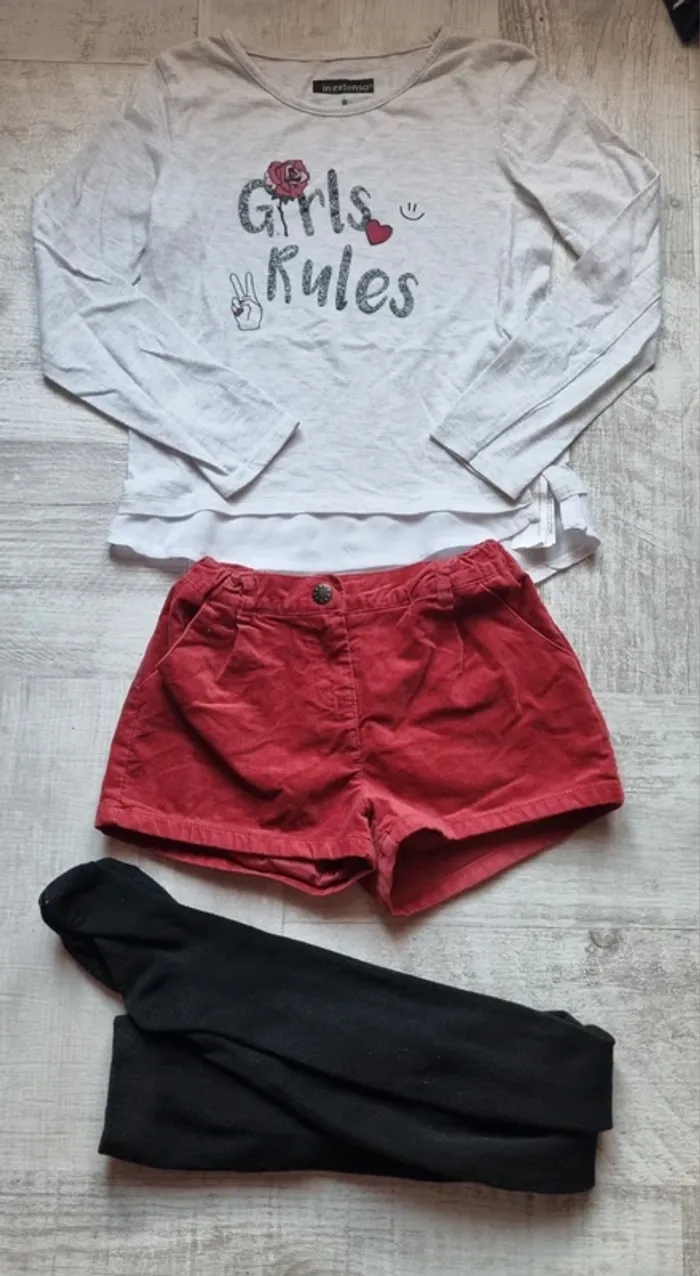 Ensemble 3 pièces hiver 8 ans fille