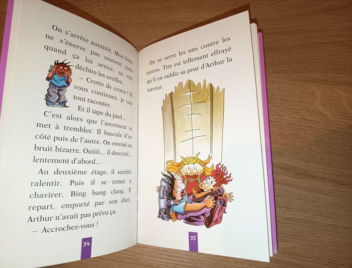 Livre roman enfant, Grosse peur dans l'ascenseur, Éditions Rageot - photo numéro 2