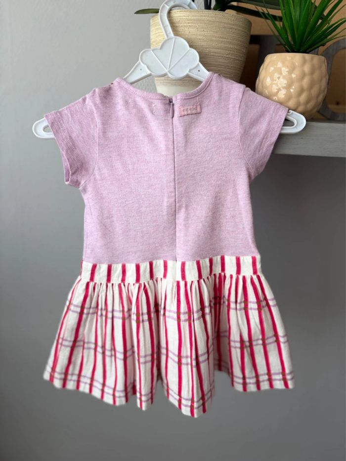 Robe Catimini - Lila/fuchsia/blanc - neuve avec étiquette - taille 12 mois - - photo numéro 5