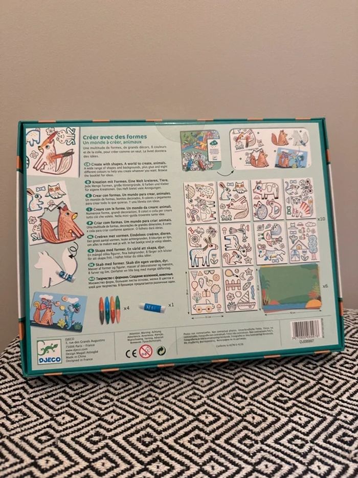 Djeco - Coffret créatif formes à créer Animaux - Dès 3 ans - photo numéro 2
